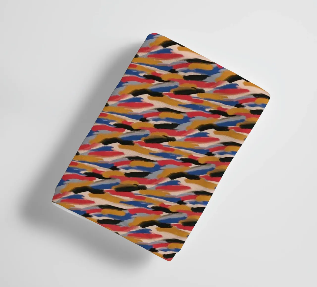 Repetitive brush strokes pattern towel by Little Dean
