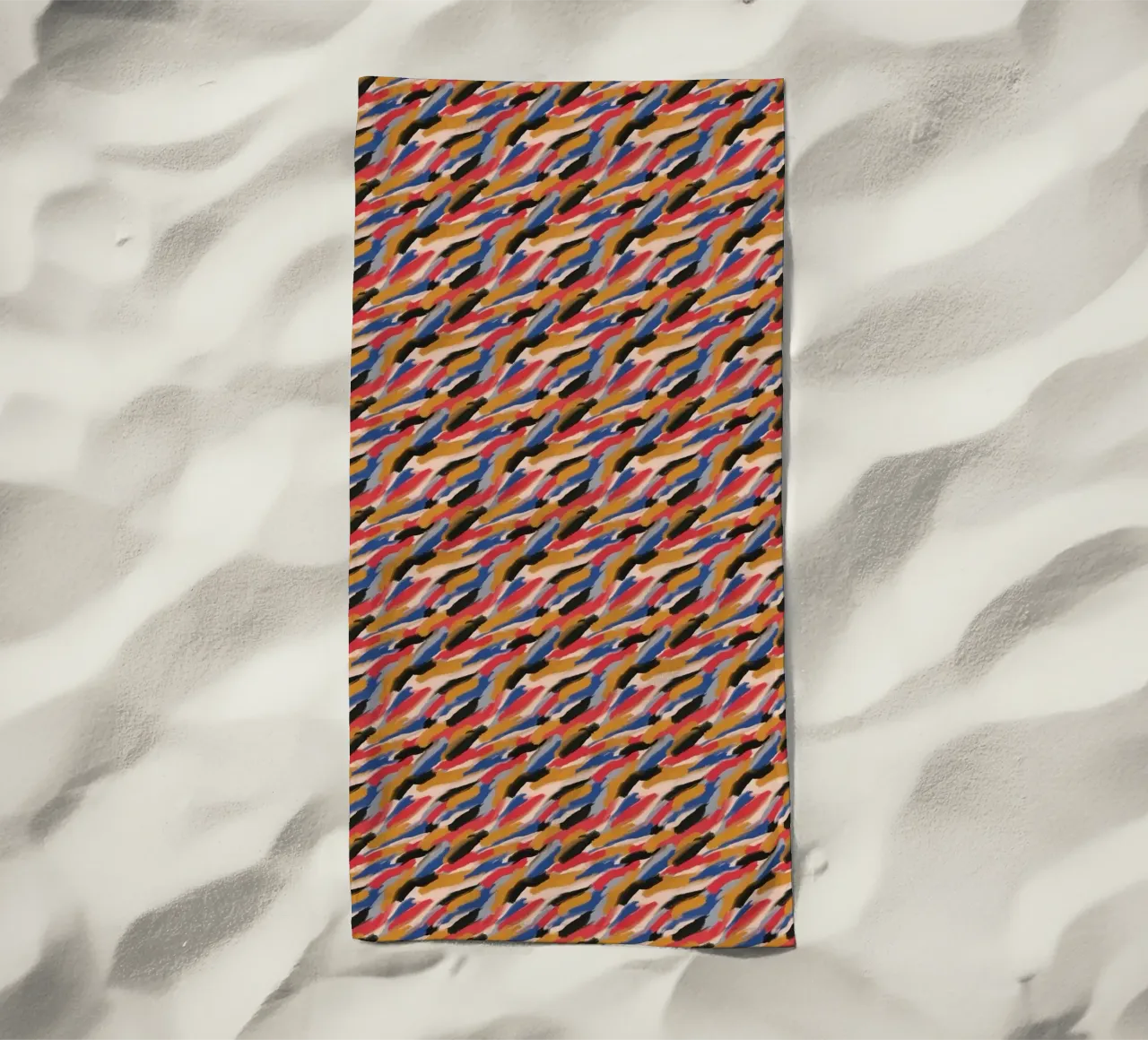 Schema di pennellate ripetitive telo mare da Little Dean