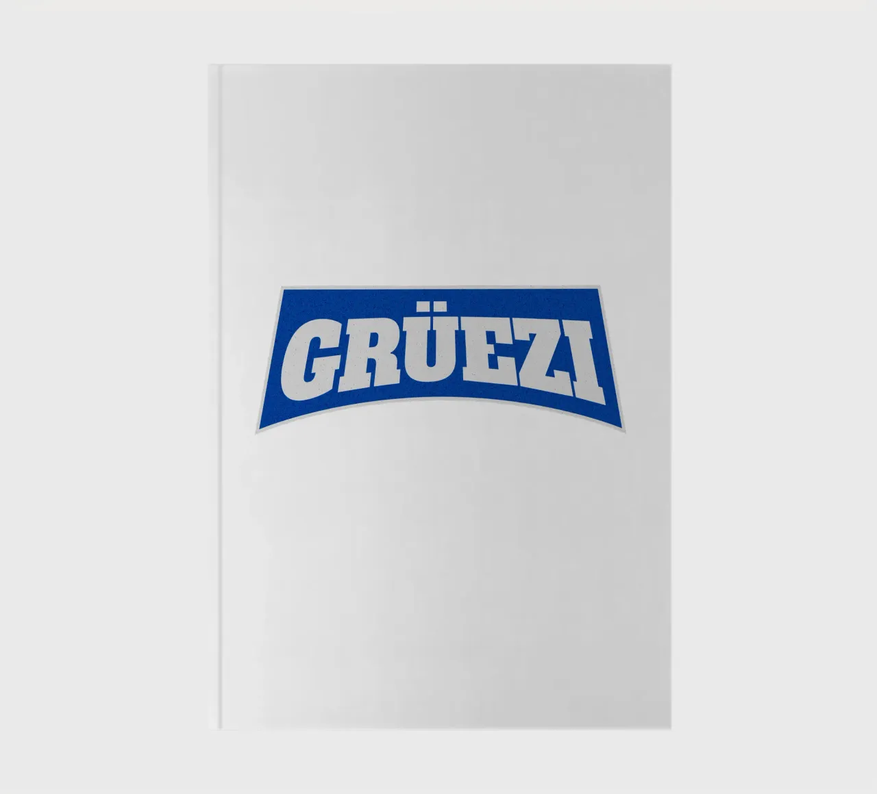 Grüezi blue and white notebook by LucernePictures