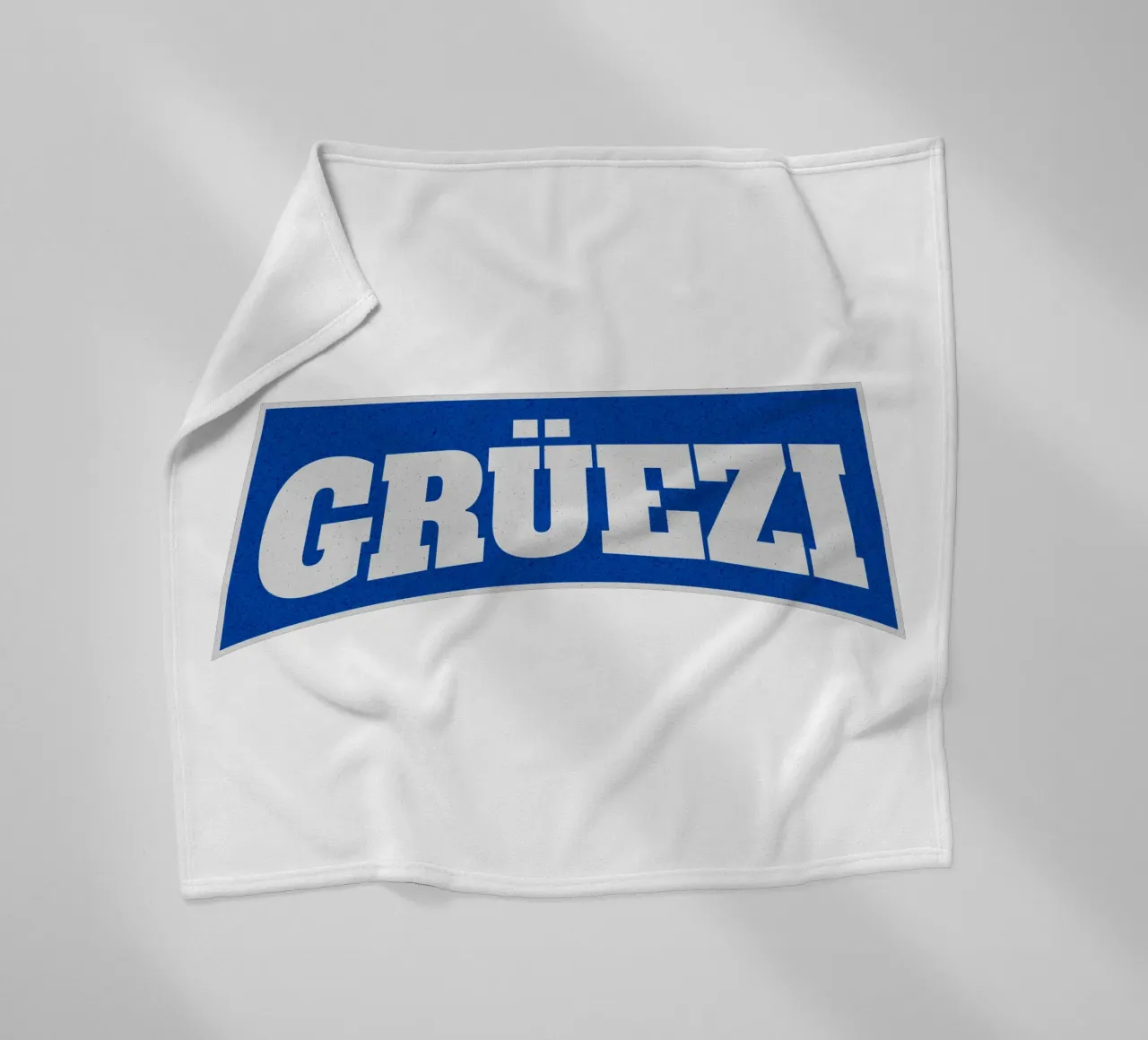 Grüezi blu e bianco coperta in pile da LucernePictures