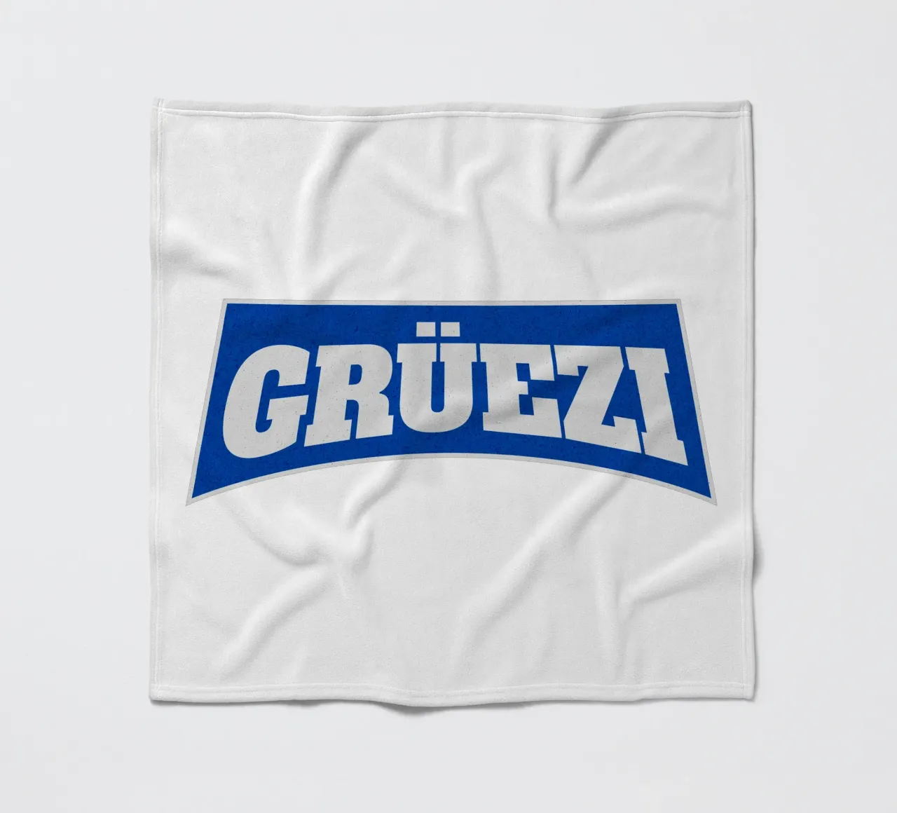 Grüezi blu e bianco coperta in pile da LucernePictures