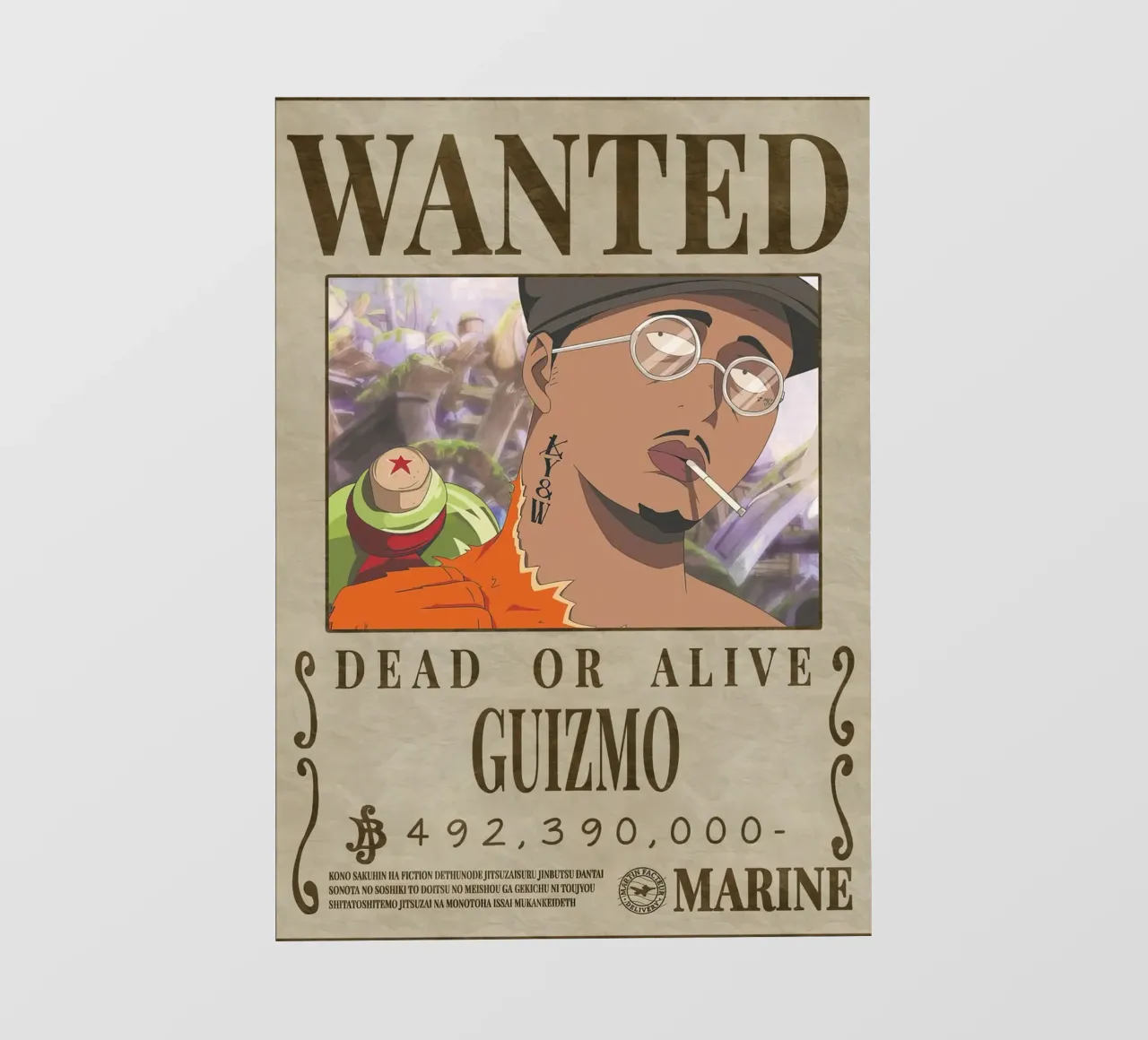 Wanted Guizmo backlit film by Collins Shop