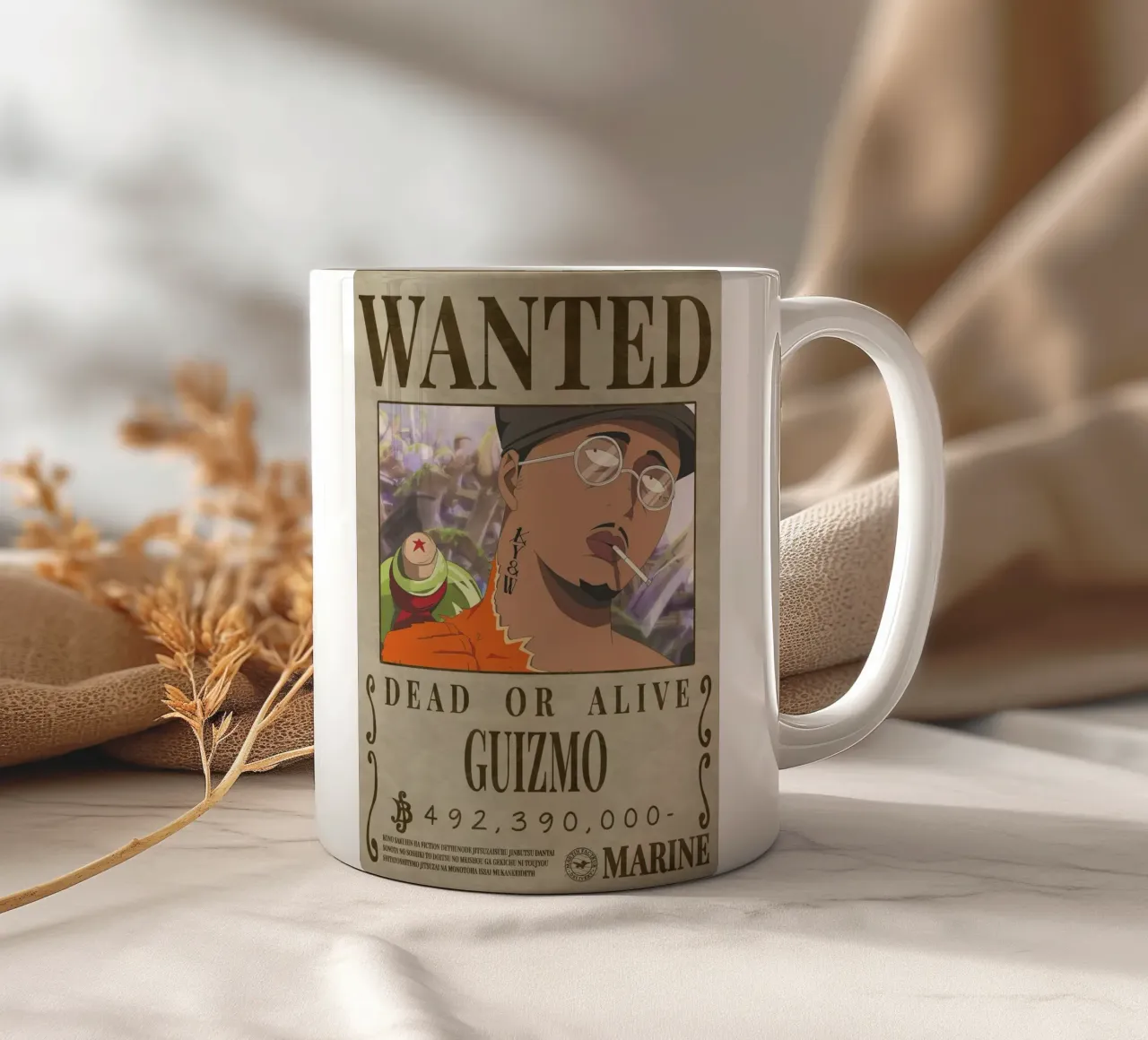 Wanted Guizmo ceramic mug by Collins Shop