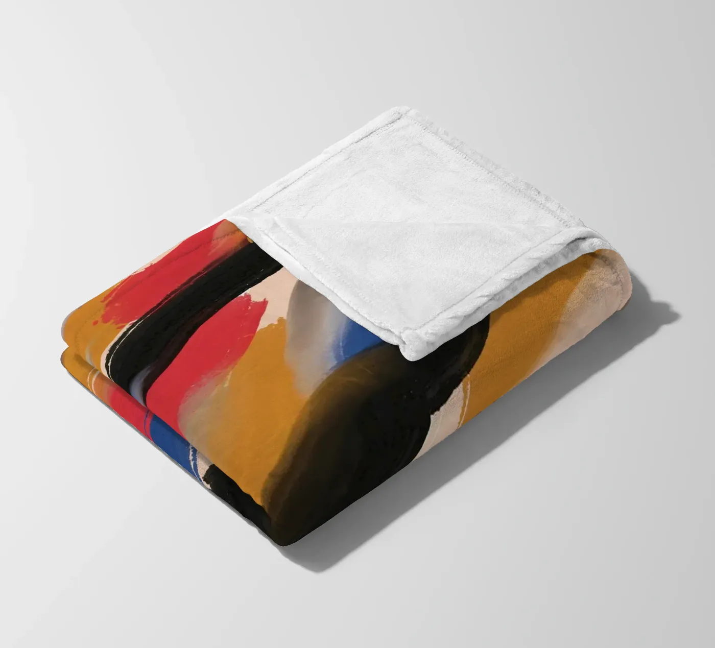 Diagonal brushstrokes pattern Fleecedecke von Little Dean