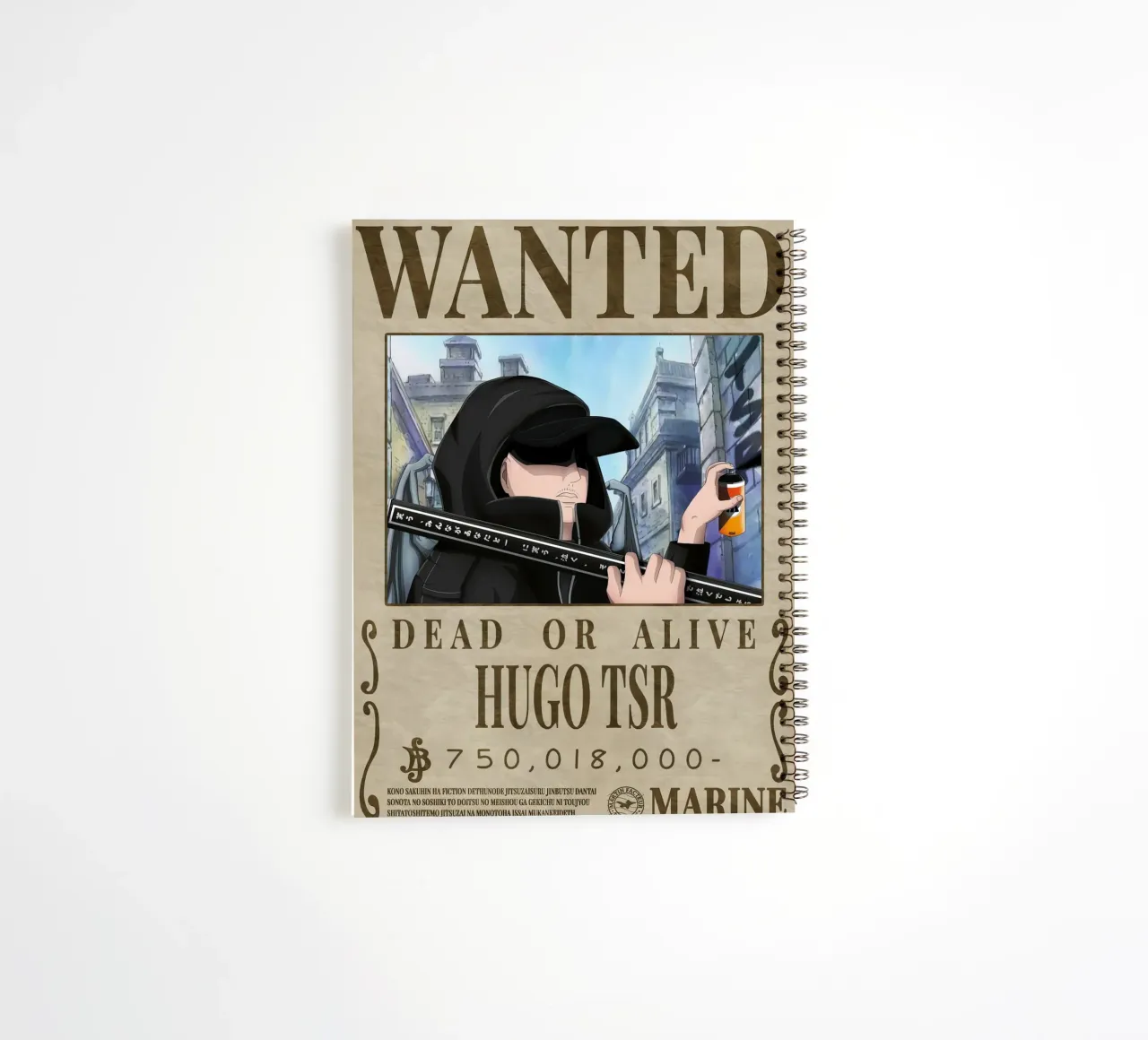 Wanted Hugo TSR spiral notebook by Collins Shop