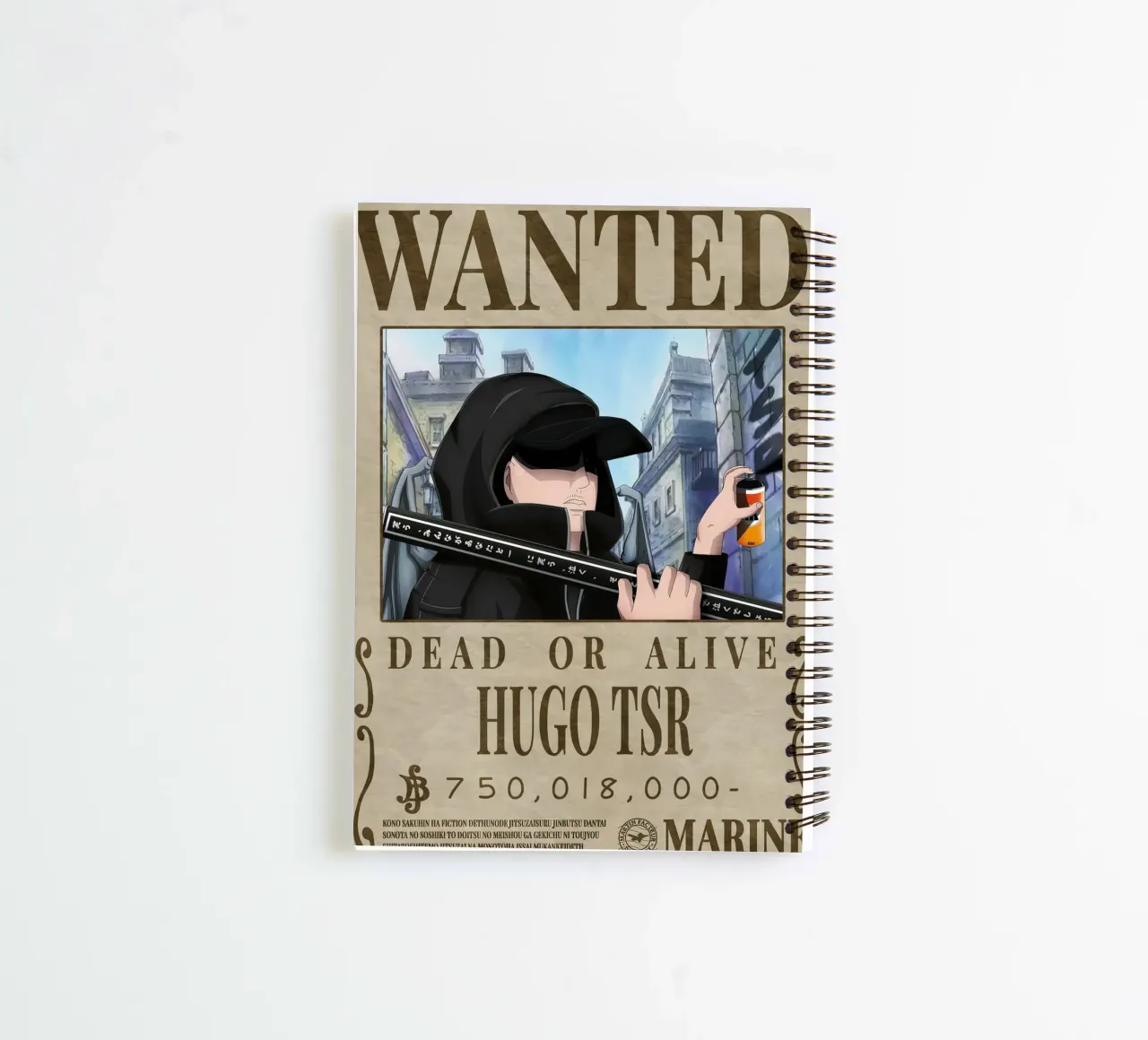 Wanted Hugo TSR spiral notebook by Collins Shop