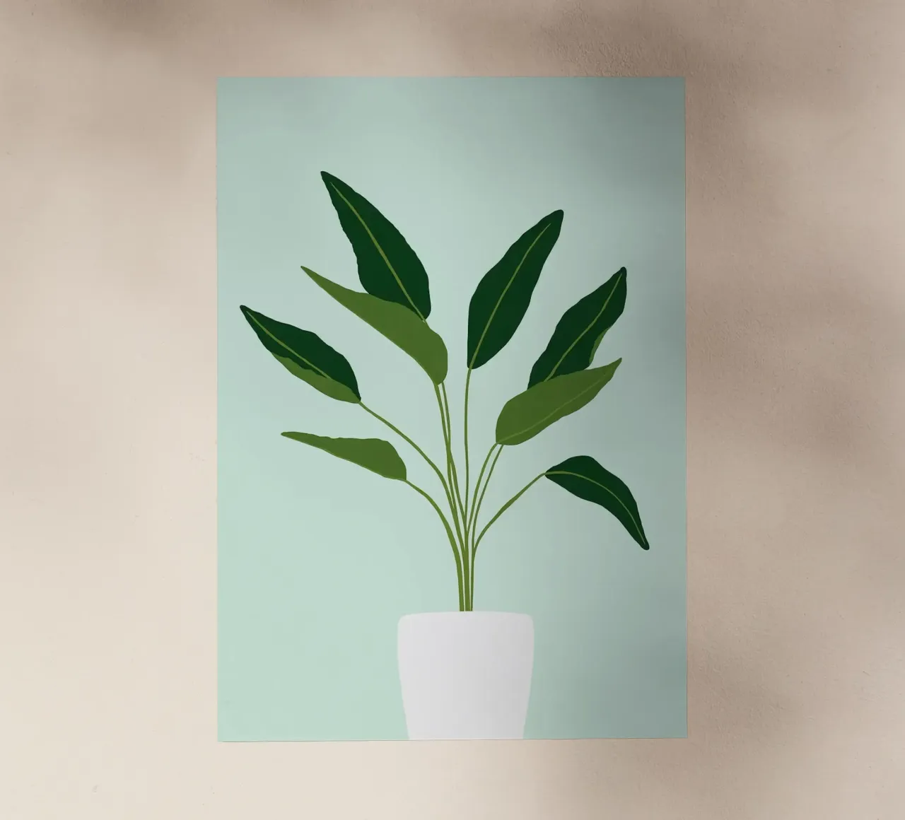 pianta in vaso pellicola backlit da Abstract Botanical Art