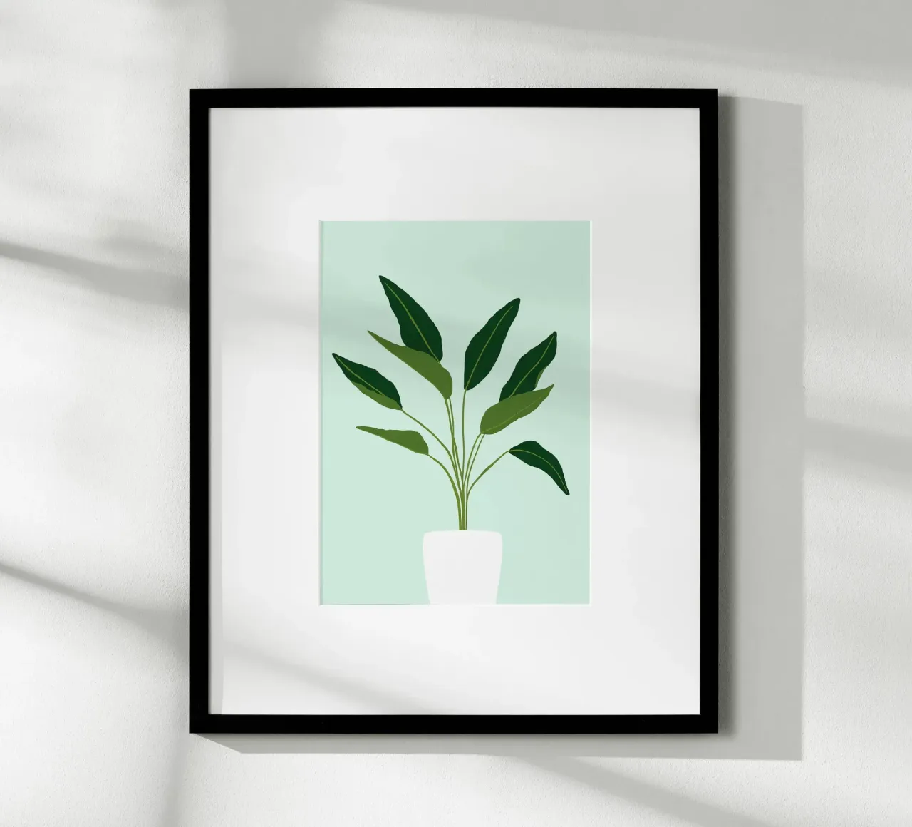 pianta in vaso poster da Abstract Botanical Art