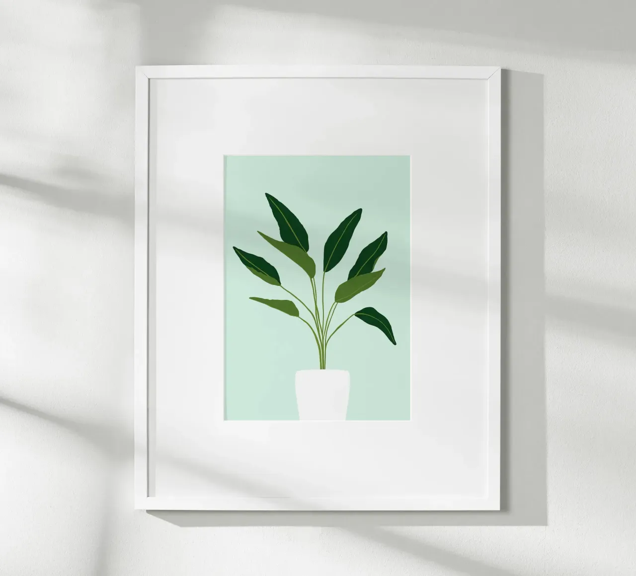 pianta in vaso poster da Abstract Botanical Art