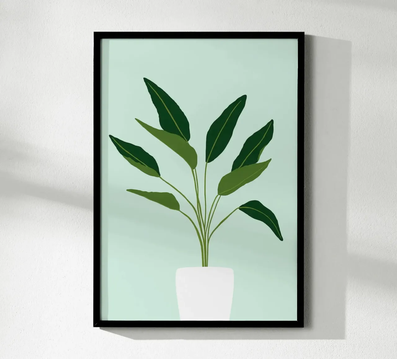 pianta in vaso poster da Abstract Botanical Art