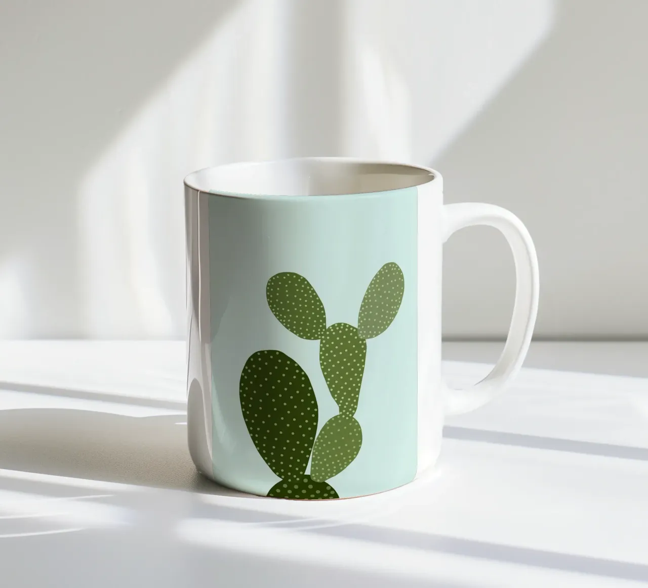 cactus tazza in ceramica da Abstract Botanical Art