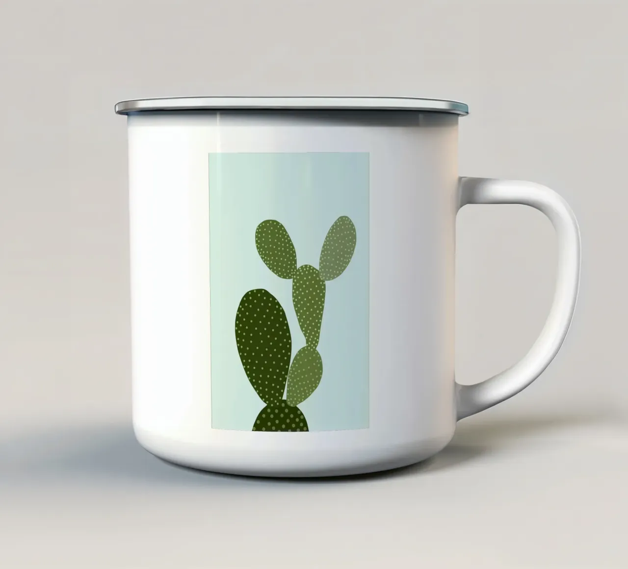 cactus tazza in smalto da Abstract Botanical Art