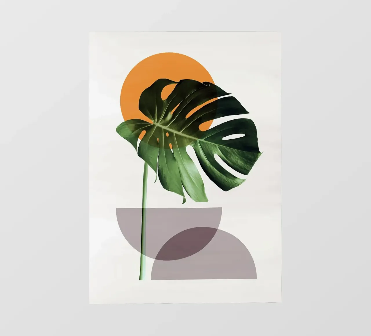 monstera leaf pvc cover by Abstract Botanical Art