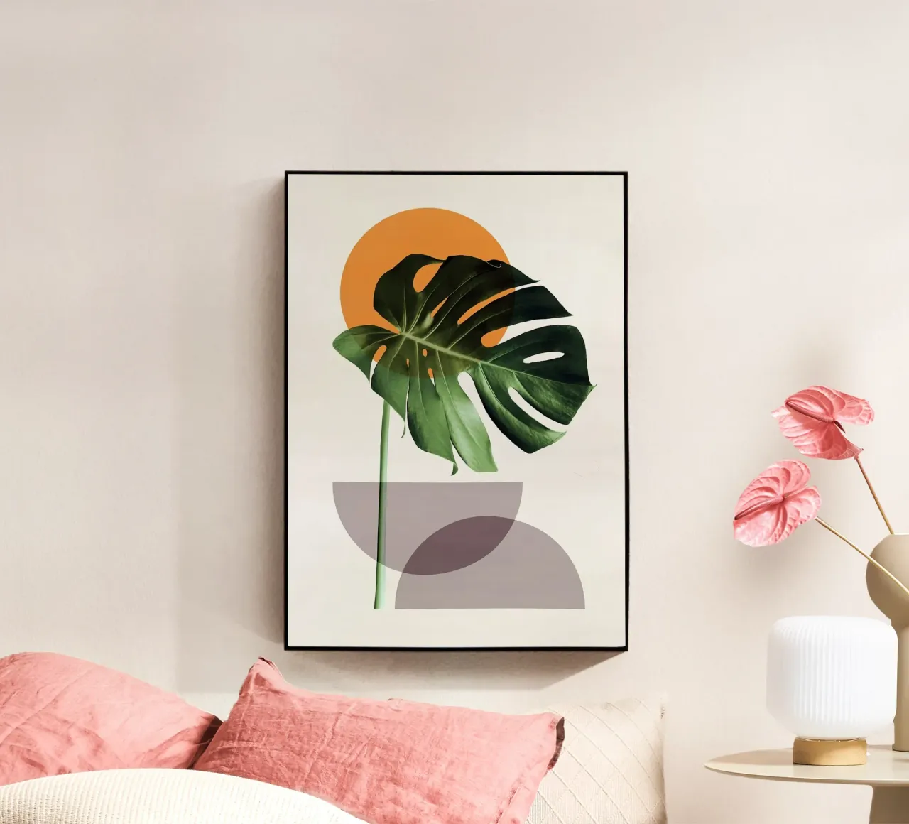 monstera leaf plexiglass da Abstract Botanical Art