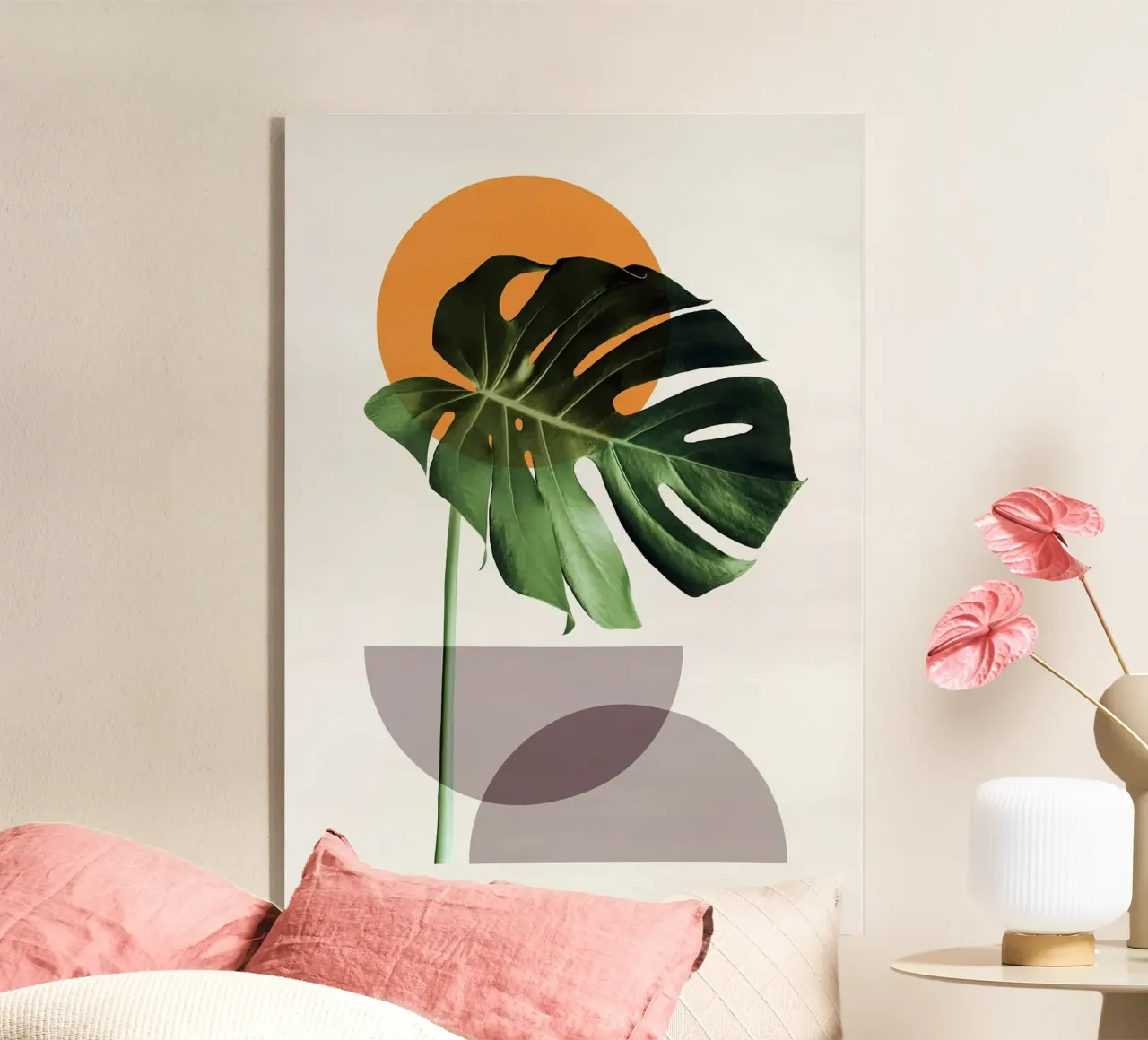 monstera leaf plexiglass da Abstract Botanical Art