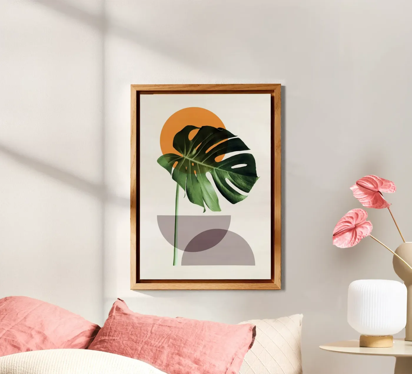 monstera leaf forex plate by Abstract Botanical Art