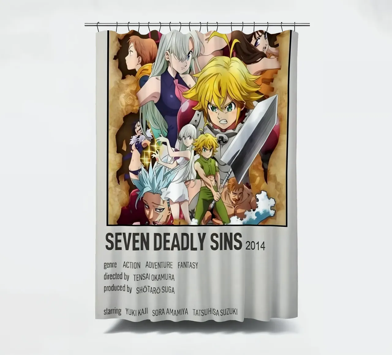 SEVEN DEADLY SINS 2014 shower curtain by Totoya