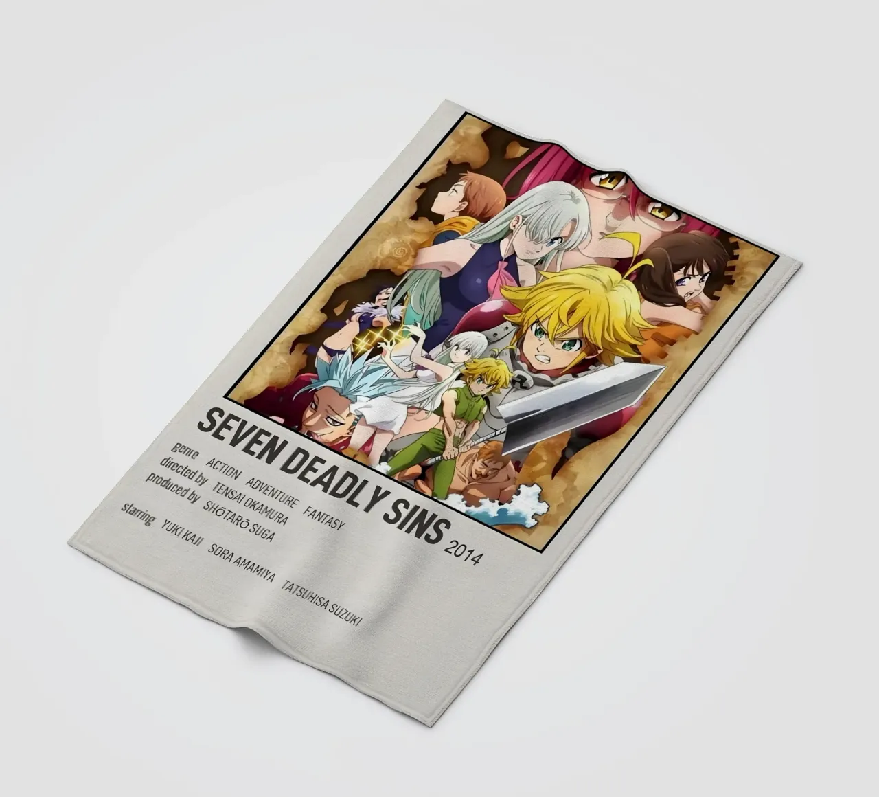 SEVEN DEADLY SINS 2014 coperta in pile da Totoya