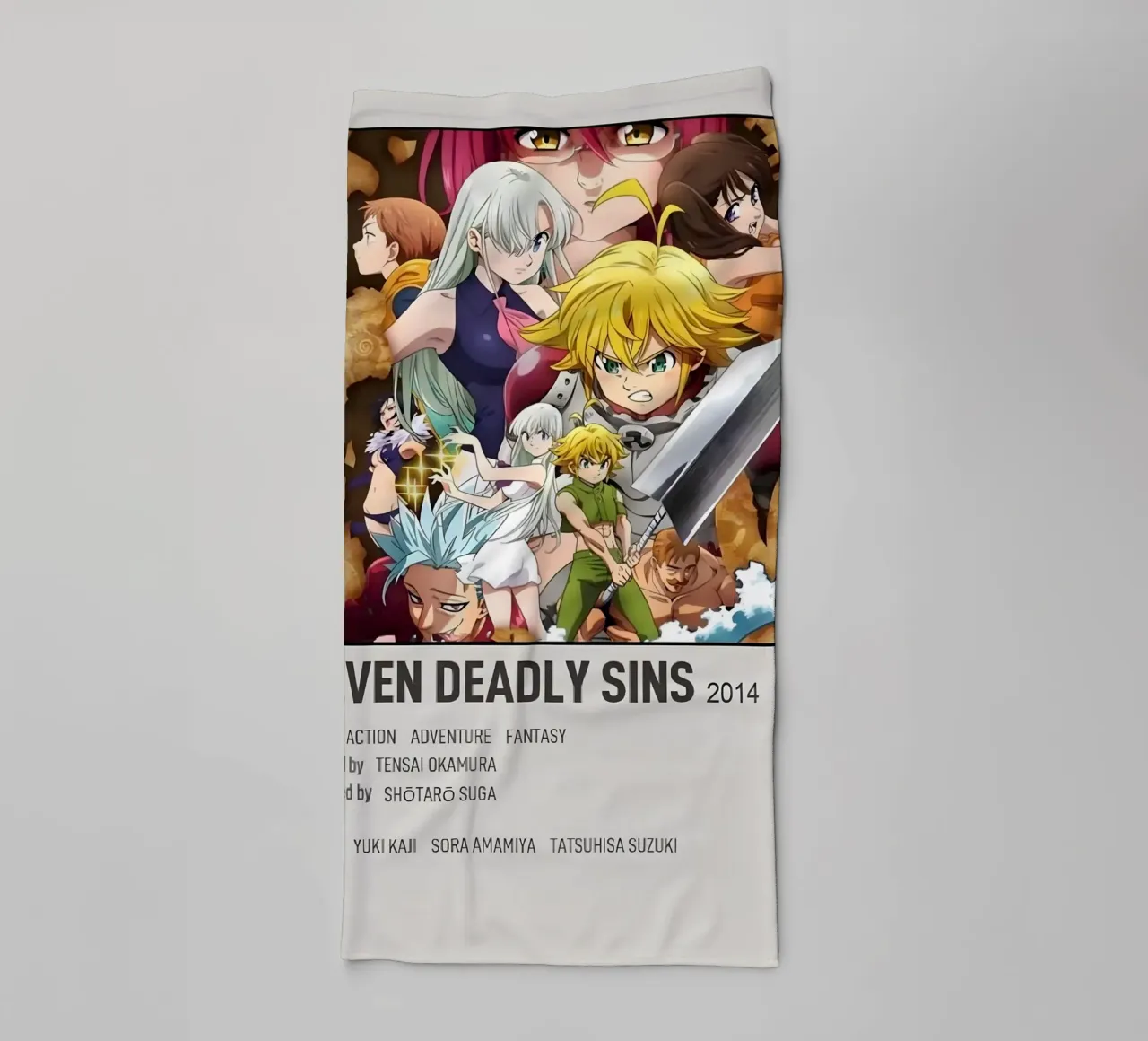 SEVEN DEADLY SINS 2014 asciugamano da bagno da Totoya