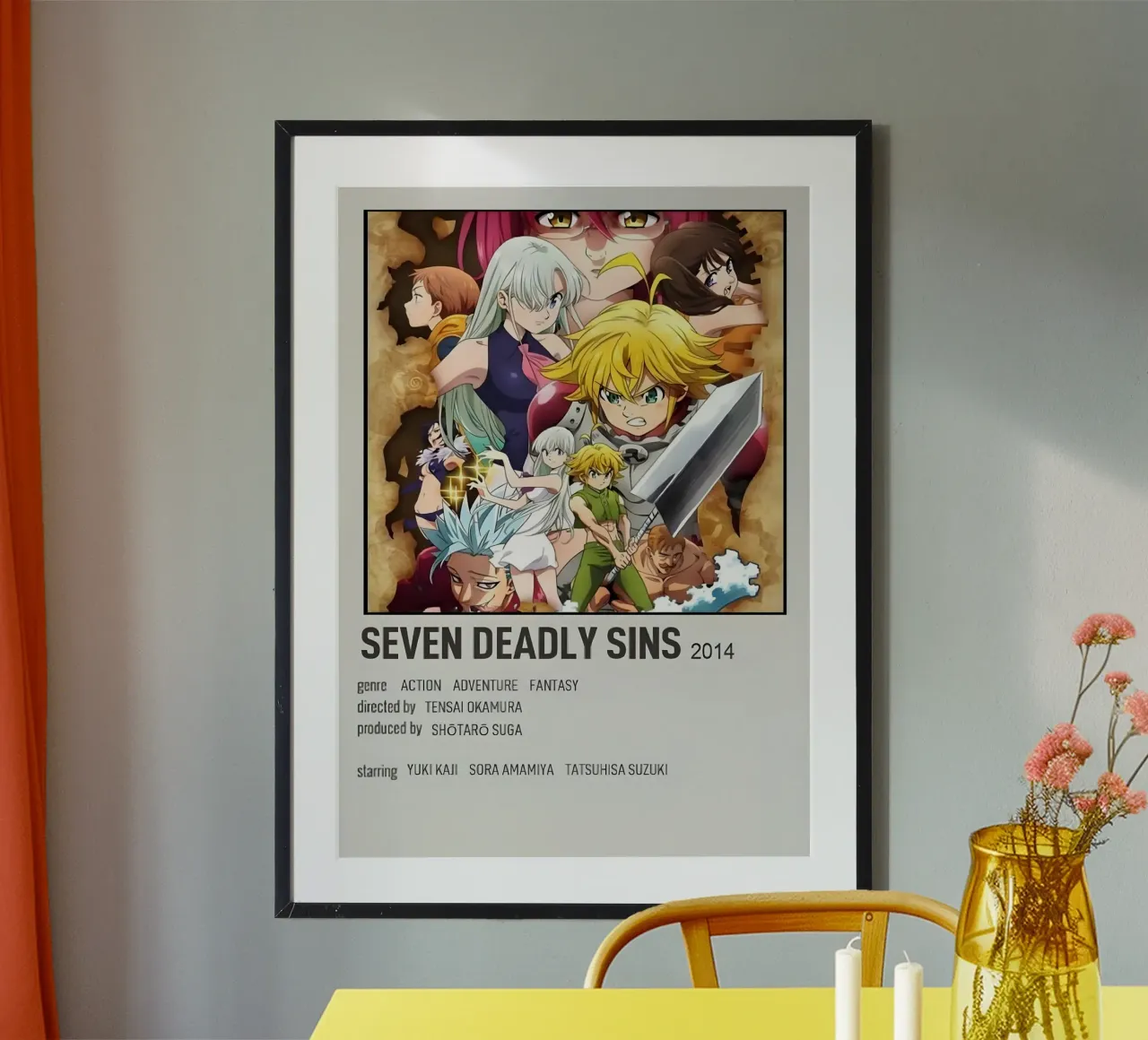 SEVEN DEADLY SINS 2014 carta hahnemühle da Totoya