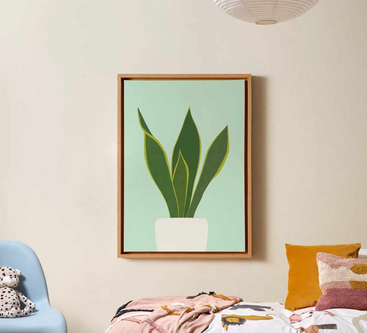 impianto tela con Cornice a cassetta da Abstract Botanical Art