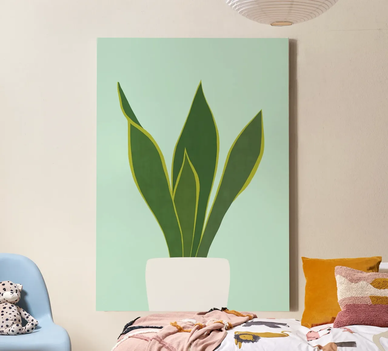 impianto tela con Cornice a cassetta da Abstract Botanical Art