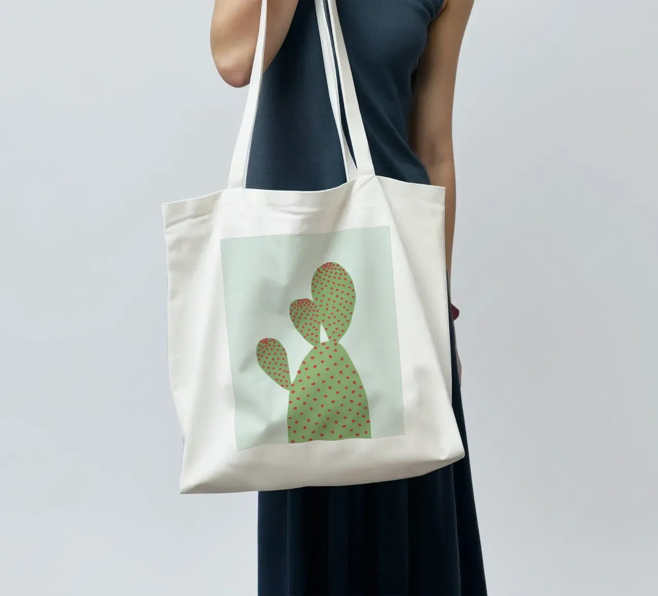 cactus borsa in juta da Abstract Botanical Art