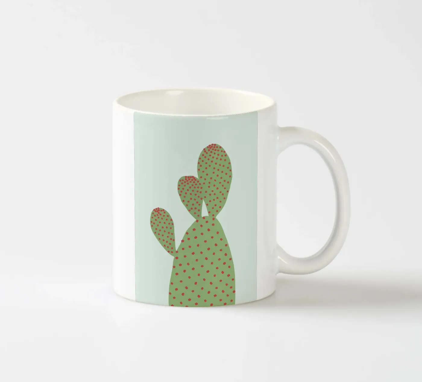 cactus ceramic mug by Abstract Botanical Art