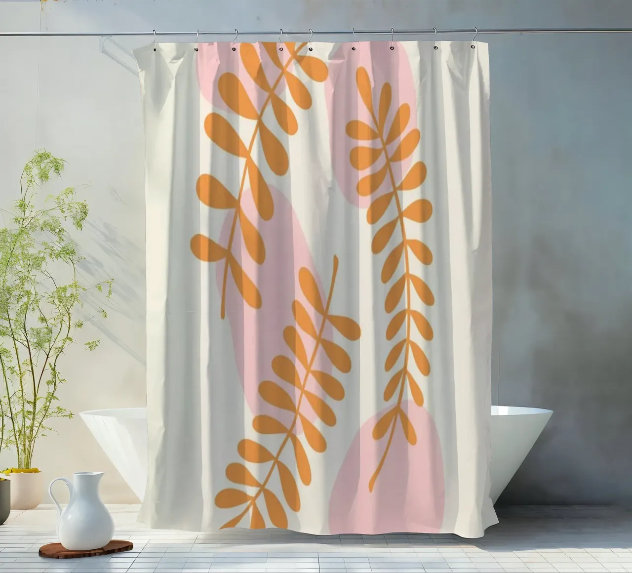 Frond 2 shower curtain by Galaxy Eyes