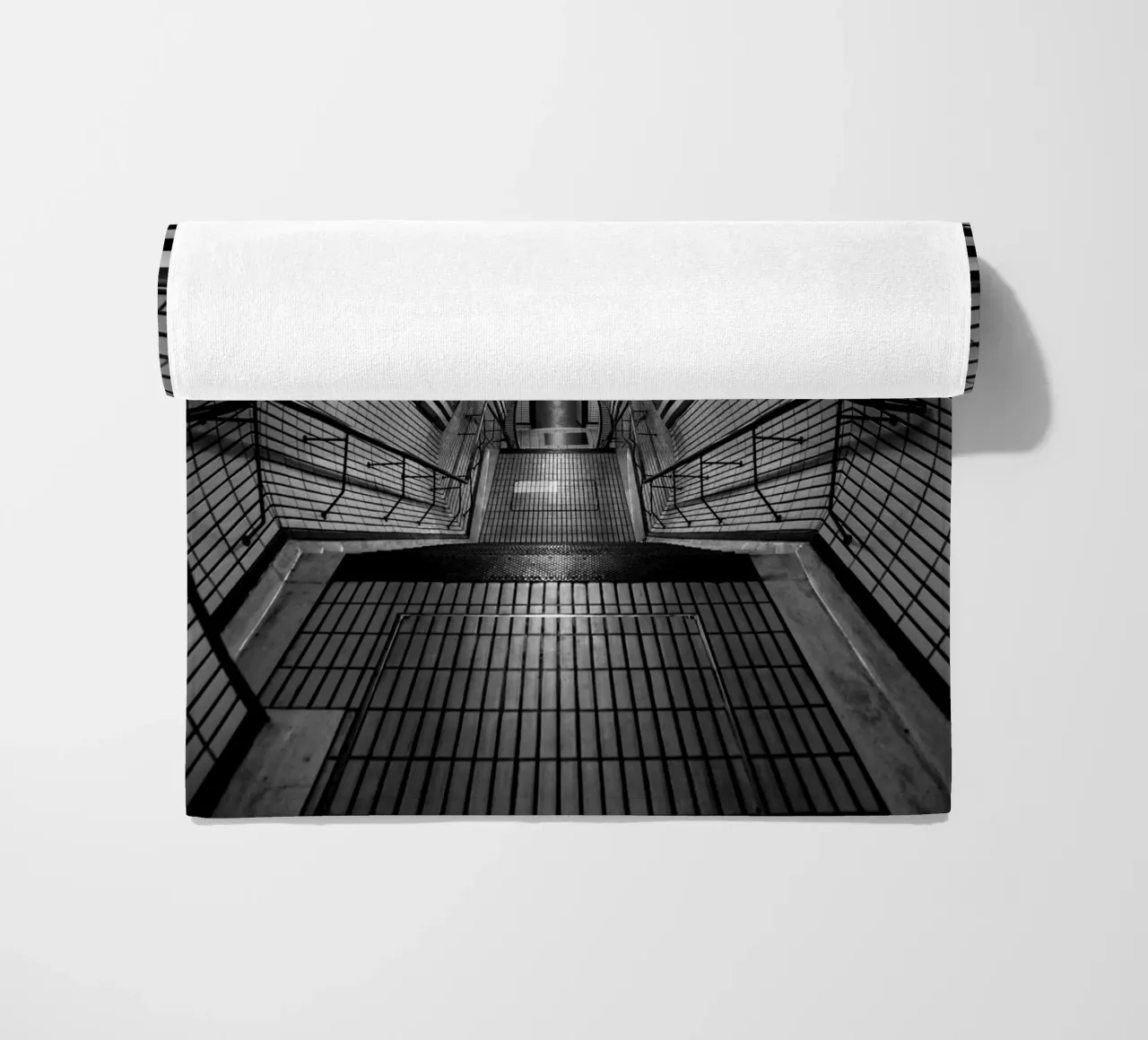 underground beach towel by Flo Klein Gallery