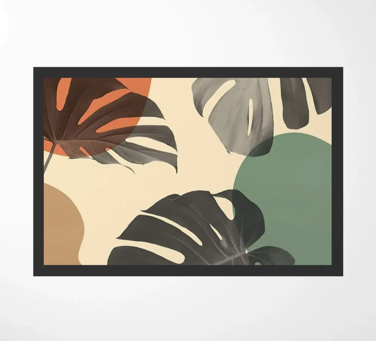 foglie di monstera zerbino da Abstract Botanical Art