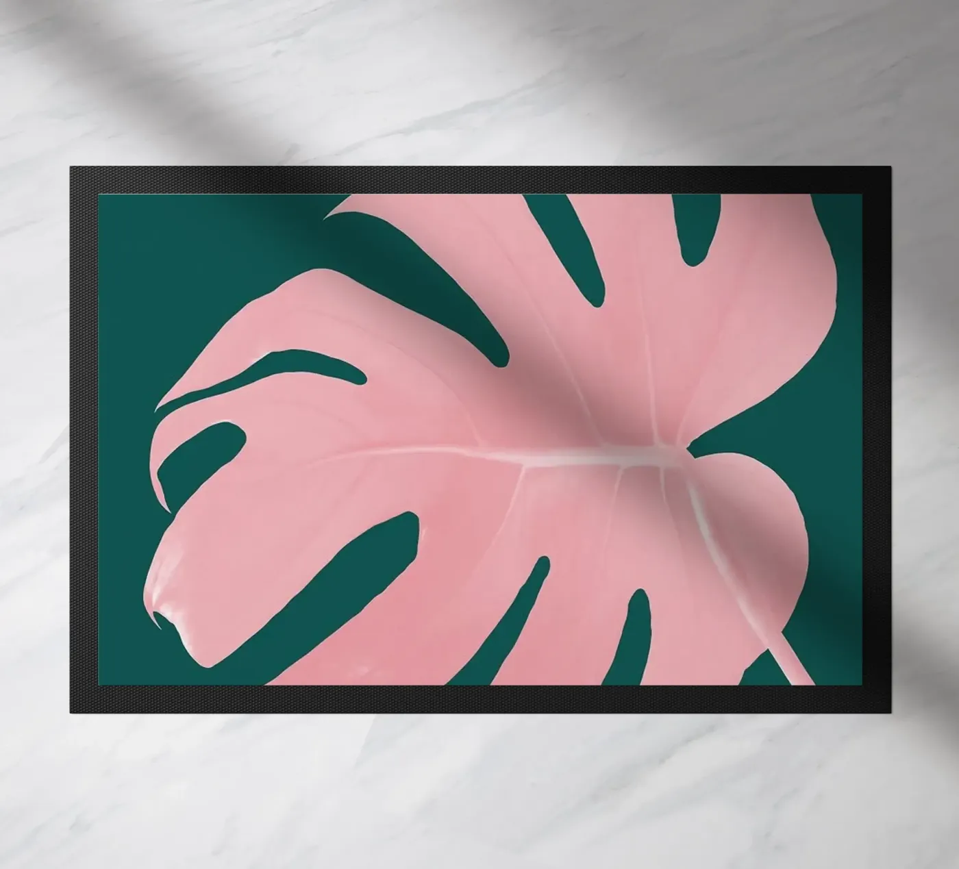 monstera Fußmatte von Abstract Botanical Art