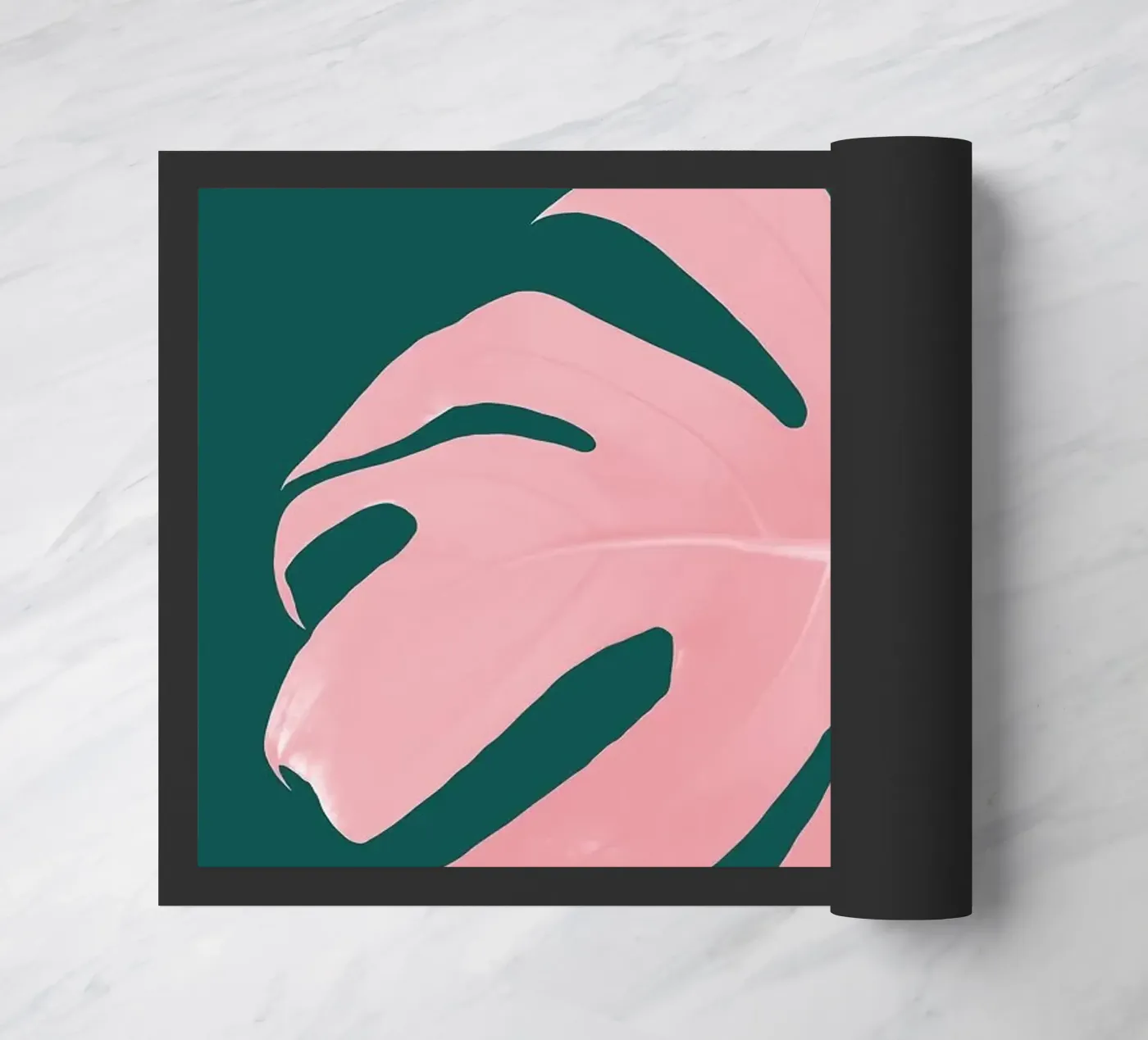 monstera Fußmatte von Abstract Botanical Art