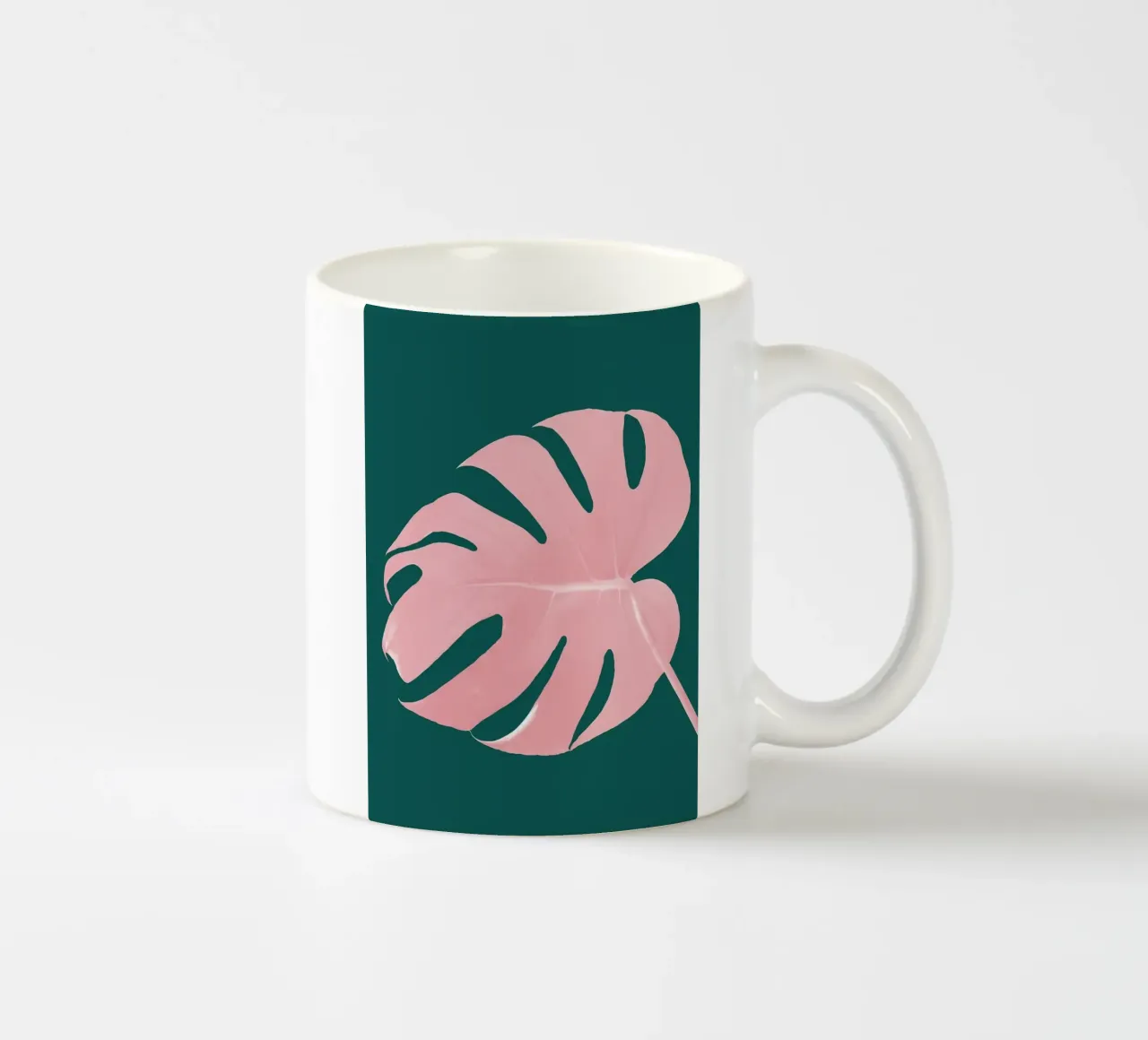 monstera tazza in ceramica da Abstract Botanical Art
