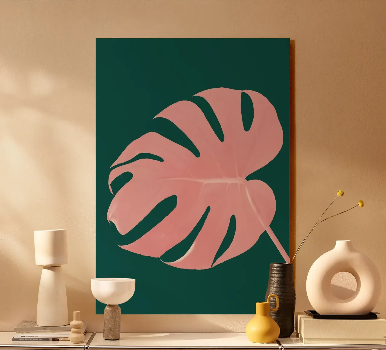 monstera alluminio dibond da Abstract Botanical Art