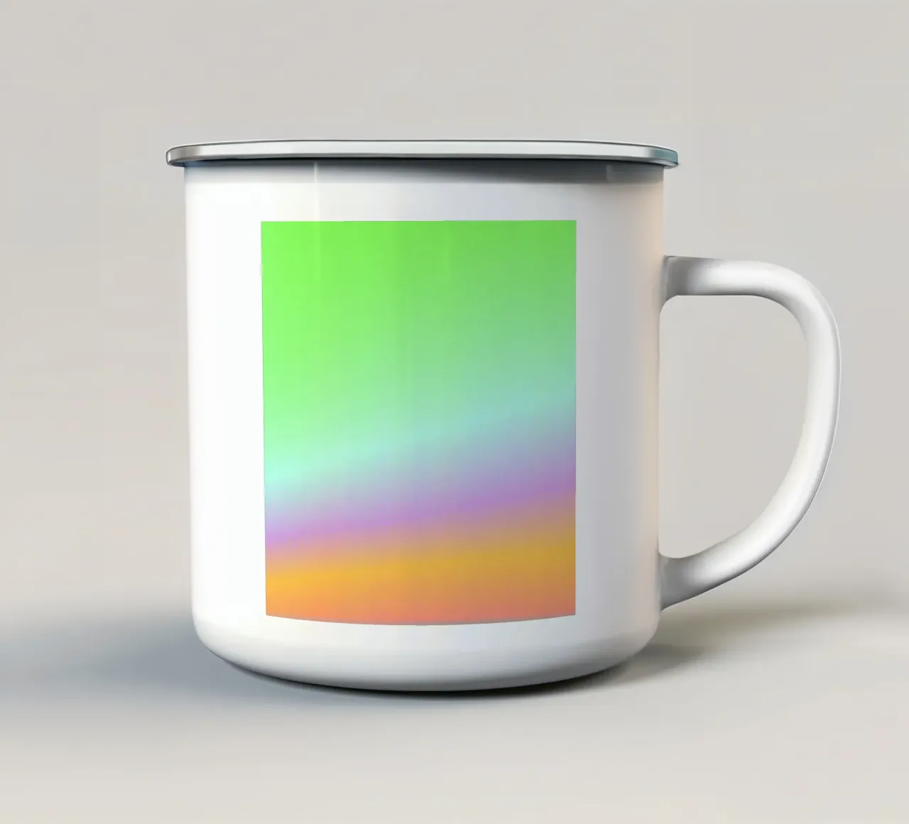 POWER & SOFTNESS? COEXISTENCE! Emaille Tasse von ÂME LIBRE STUDIO