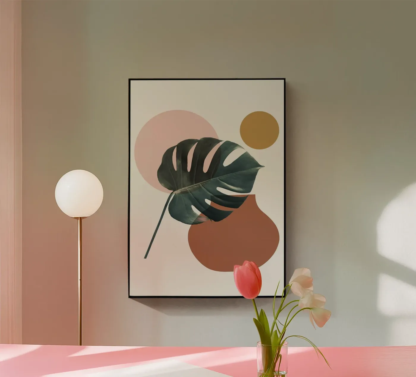 monstera leaf Acryl-Glas von Abstract Botanical Art