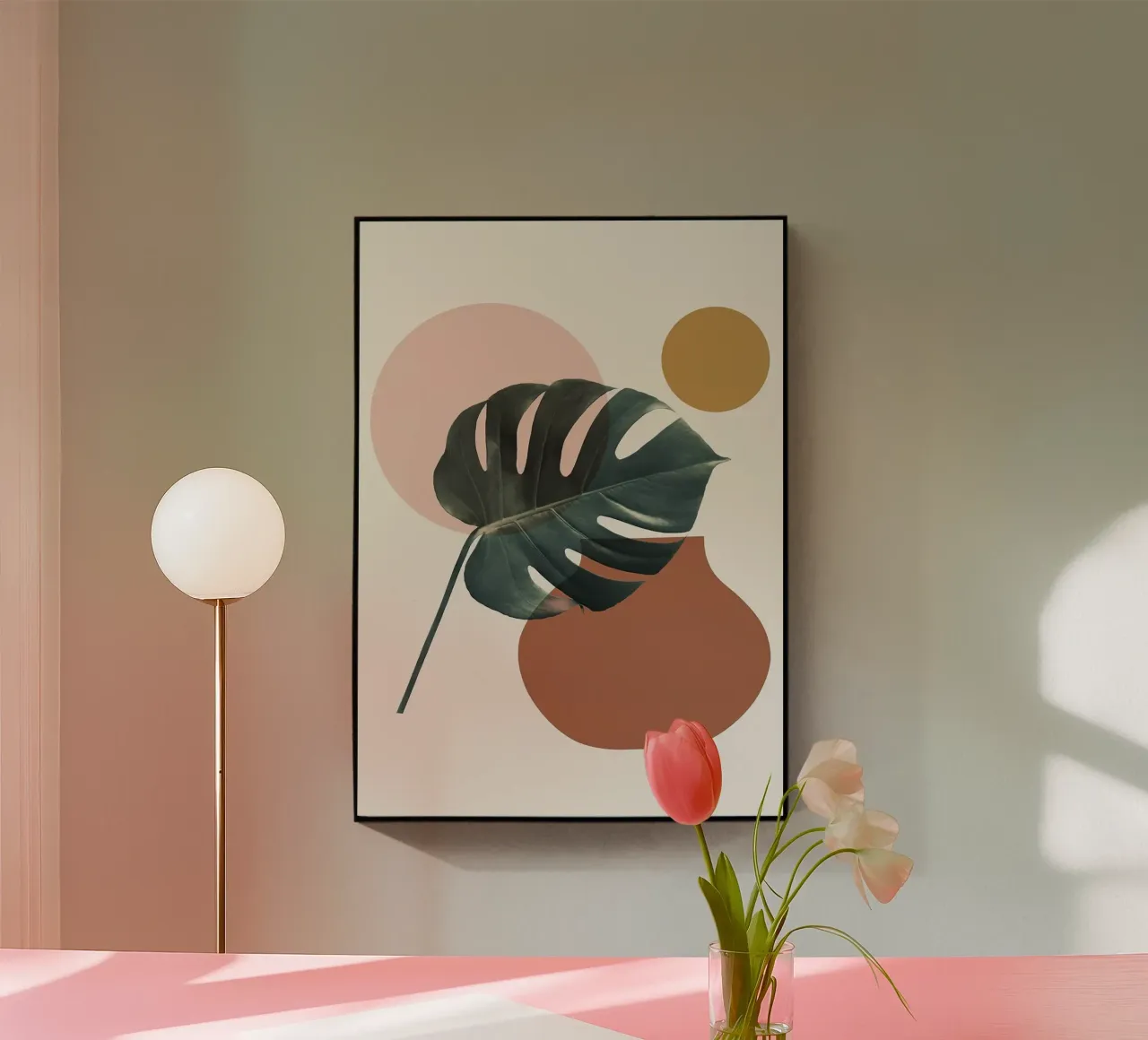 foglia di monstera plexiglass da Abstract Botanical Art