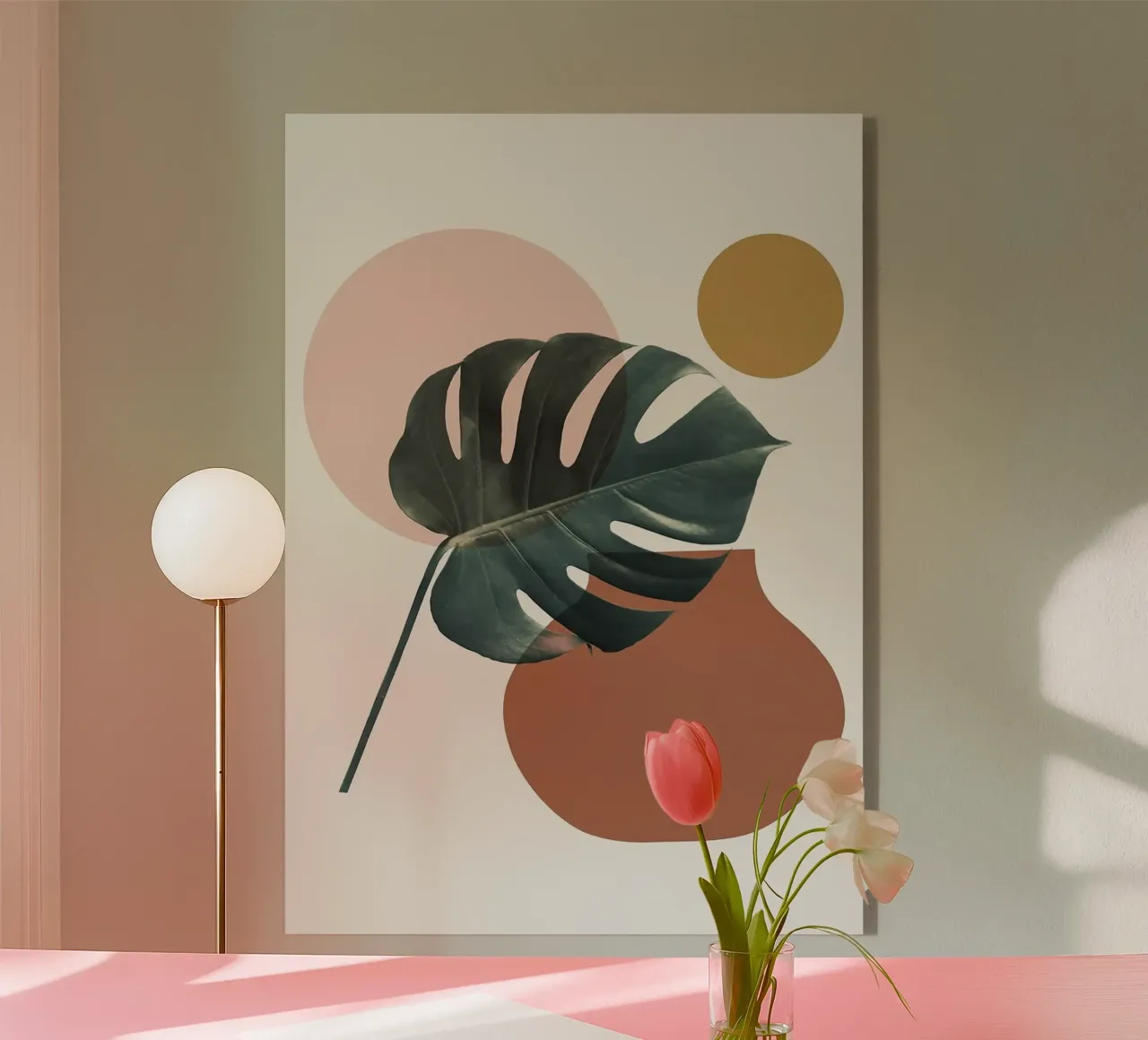 monstera leaf plexiglass da Abstract Botanical Art