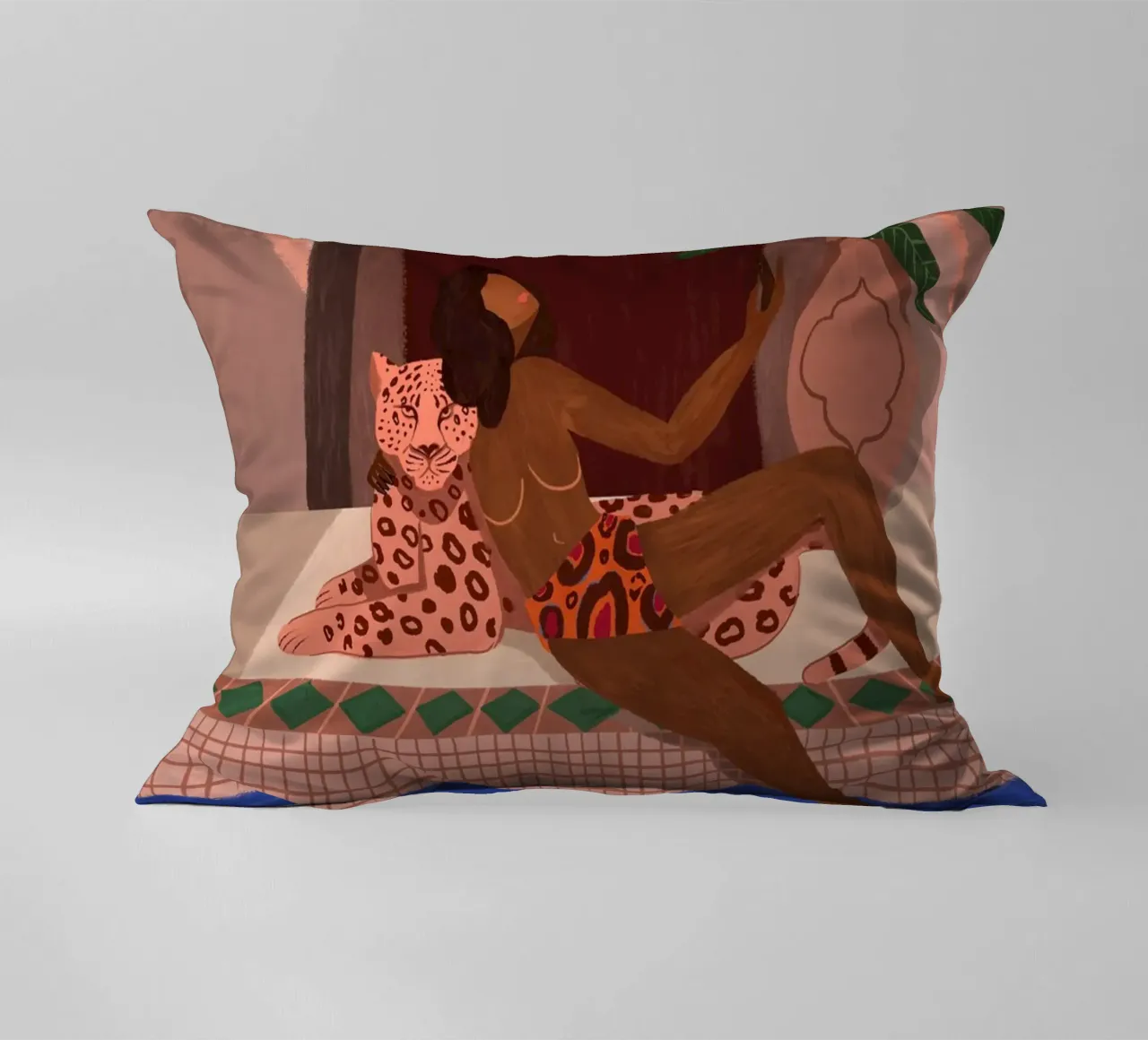 Exotic Holiday decorative cushion by Arty Guava