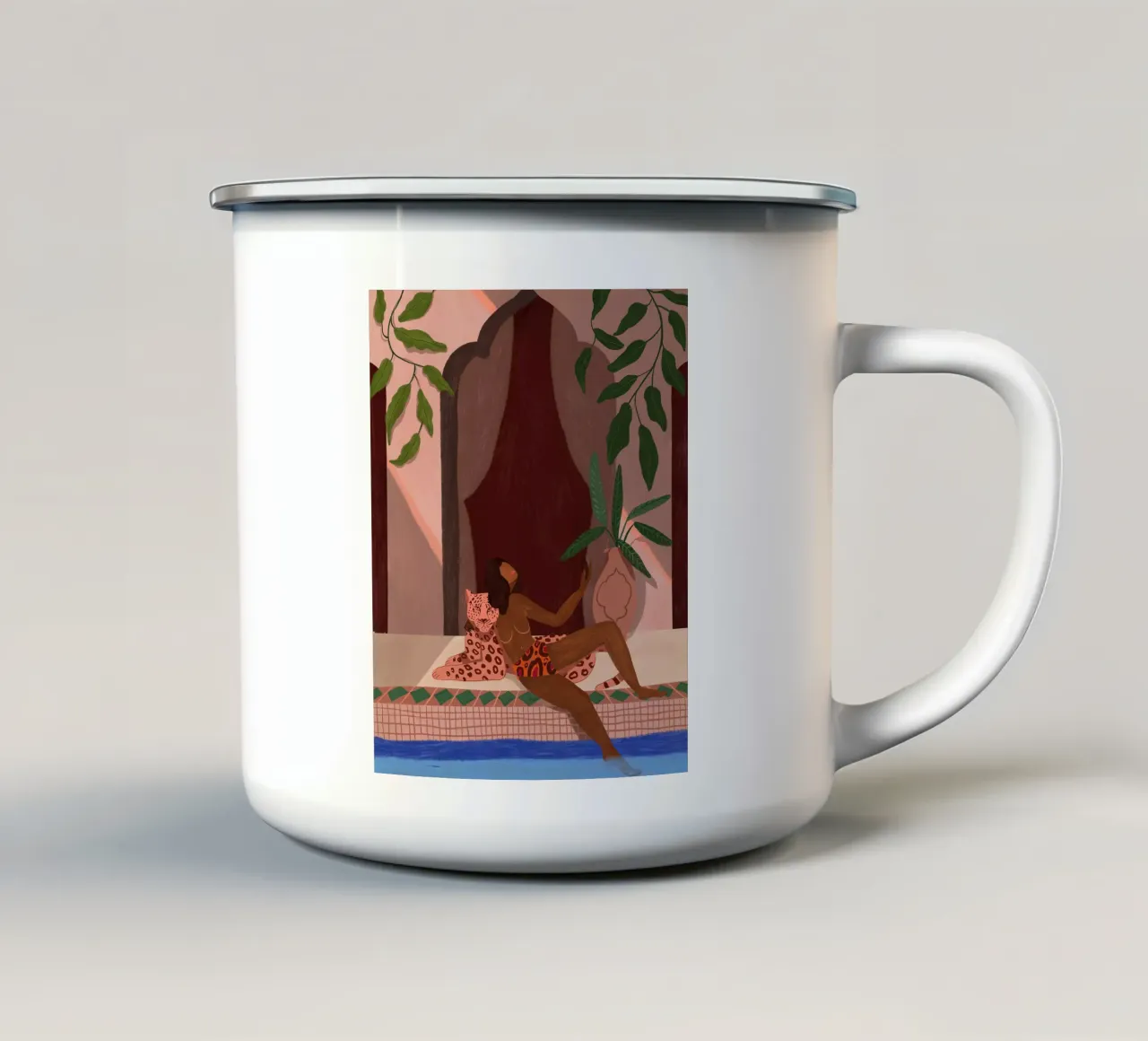 Exotic Holiday tazza in smalto da Arty Guava