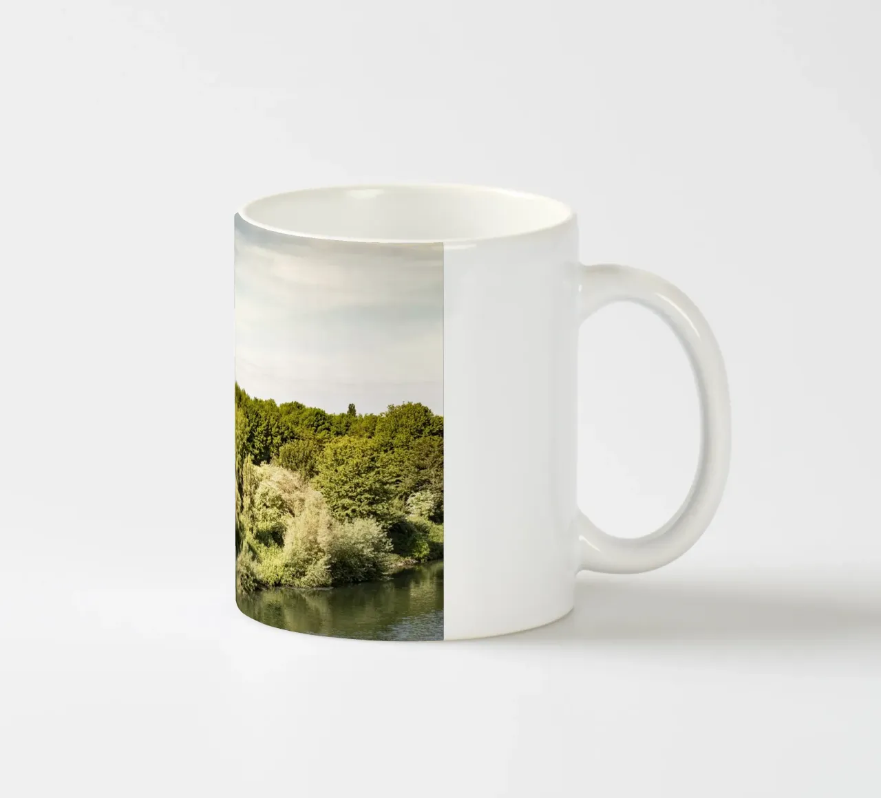 Dancing electricity pylon ceramic mug by Ruhrgebietsansichten
