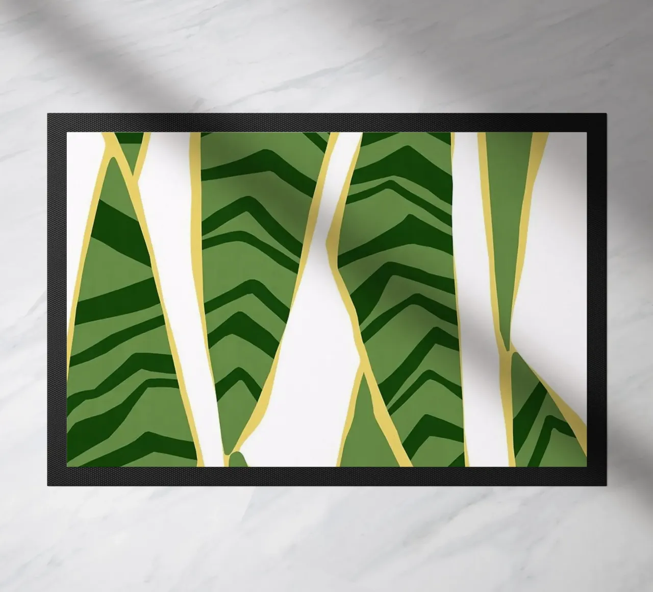 foglie di banano zerbino da Abstract Botanical Art
