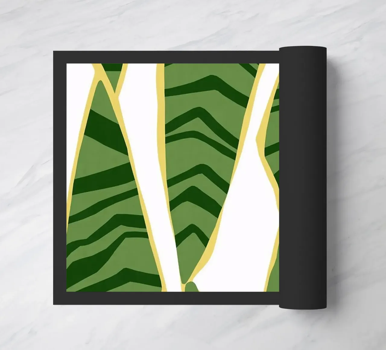 foglie di banano zerbino da Abstract Botanical Art
