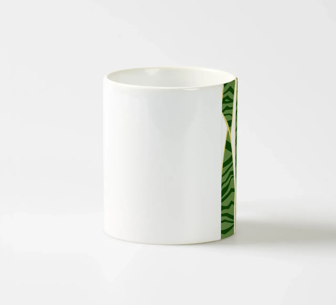 foglie di banano tazza in ceramica da Abstract Botanical Art