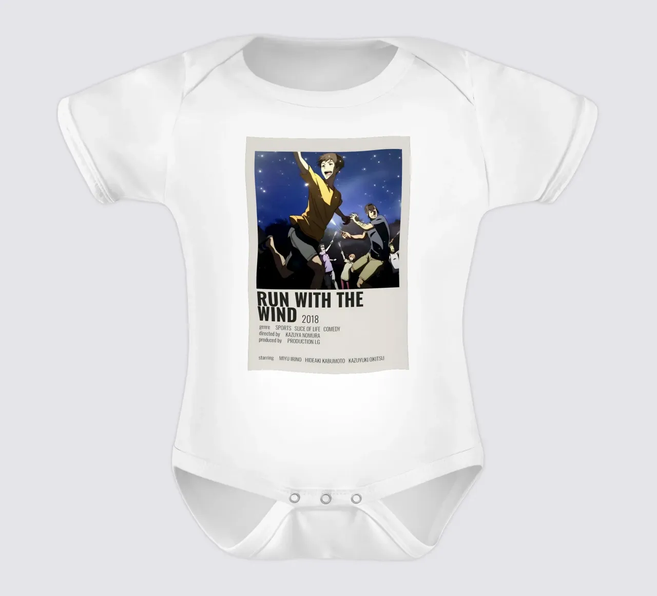 RUN WITH THE WIND 2018 body neonato maniche corte da Totoya