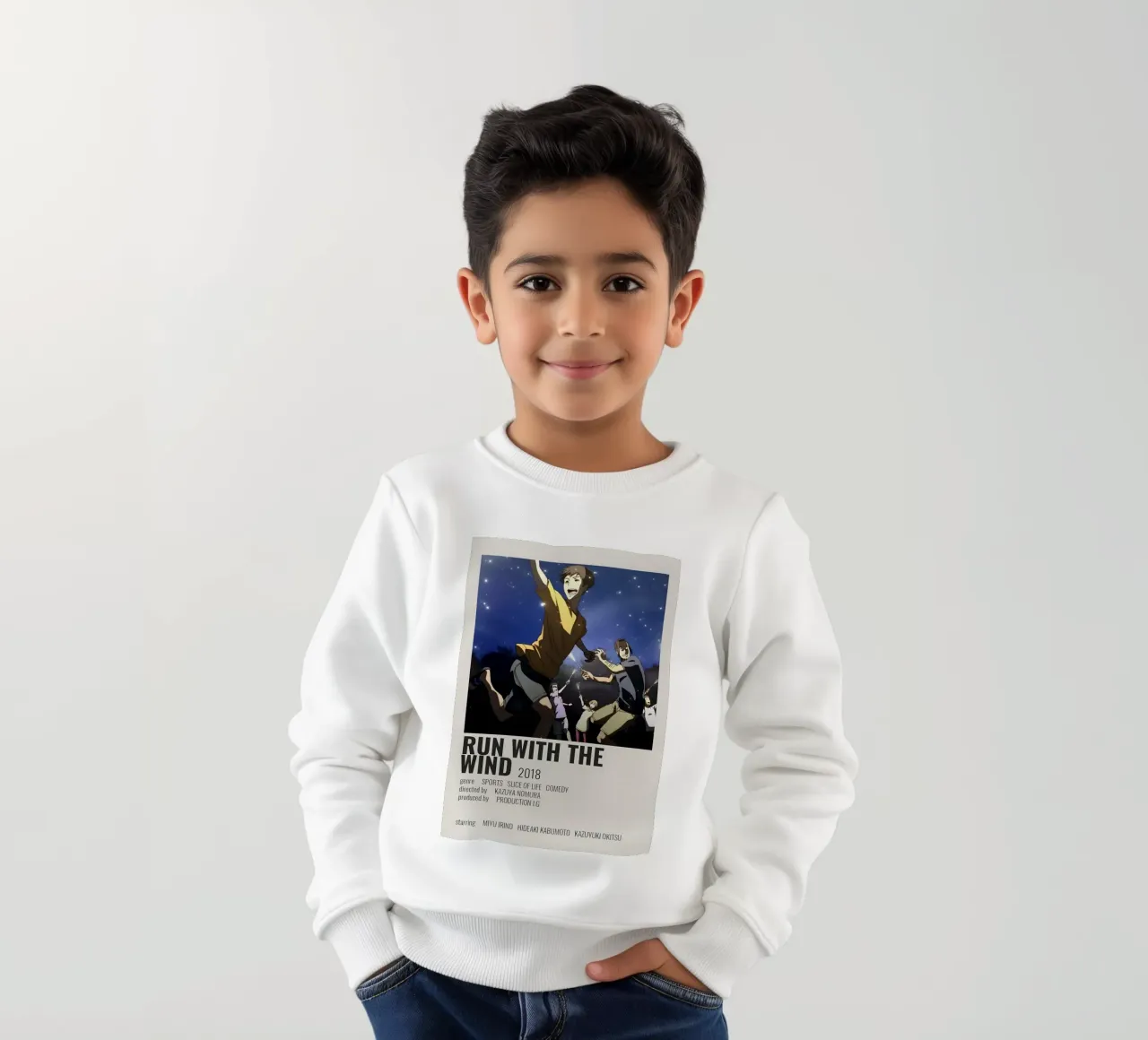 RUN WITH THE WIND 2018 felpa bambino da Totoya