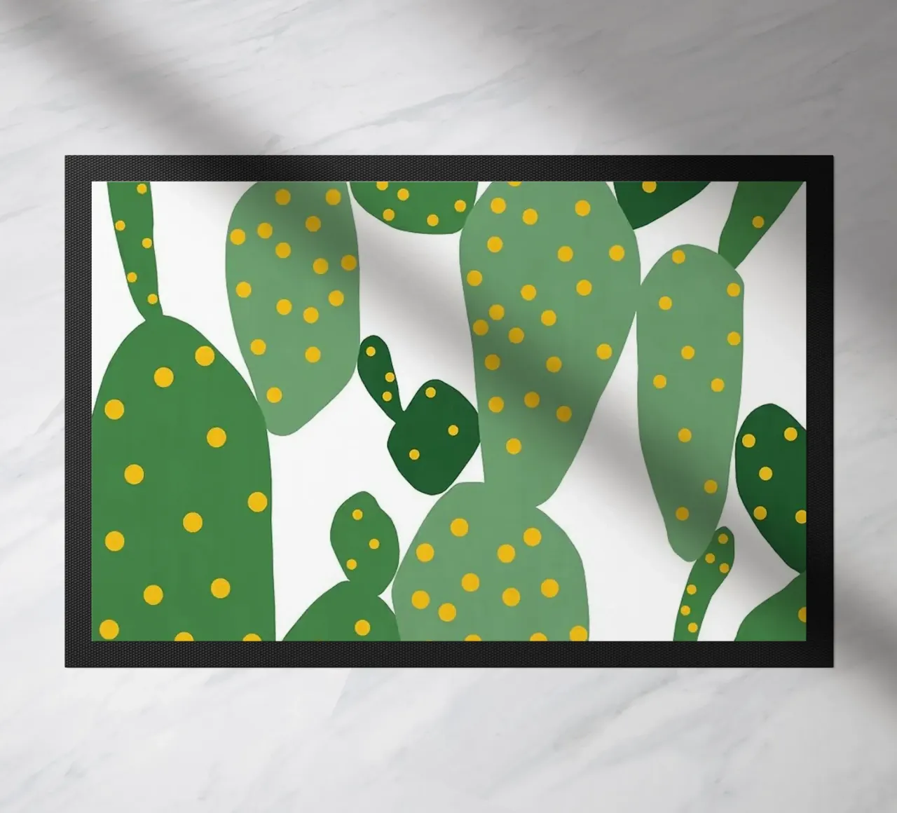 cactus doormat by Abstract Botanical Art