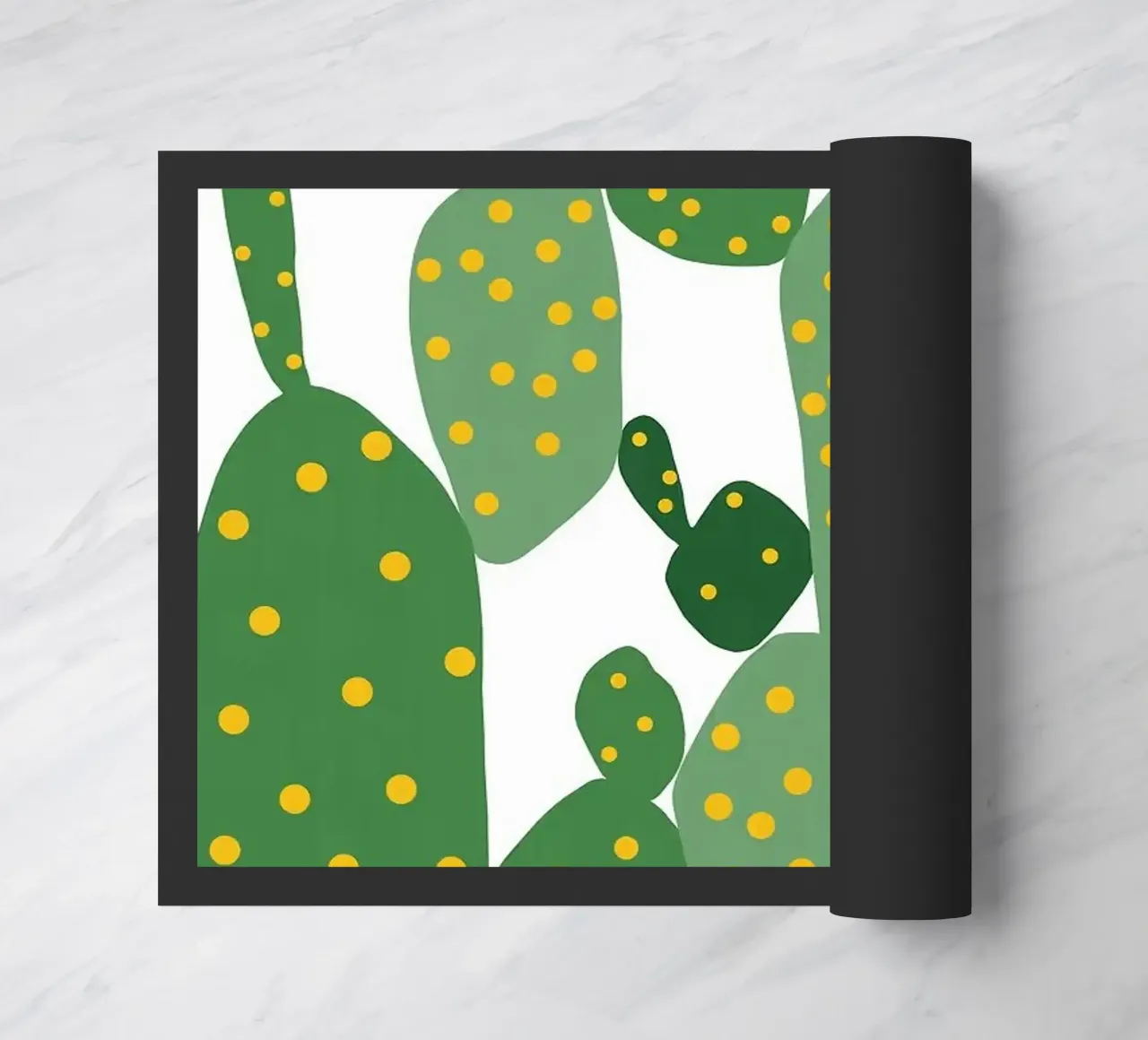 cactus doormat by Abstract Botanical Art