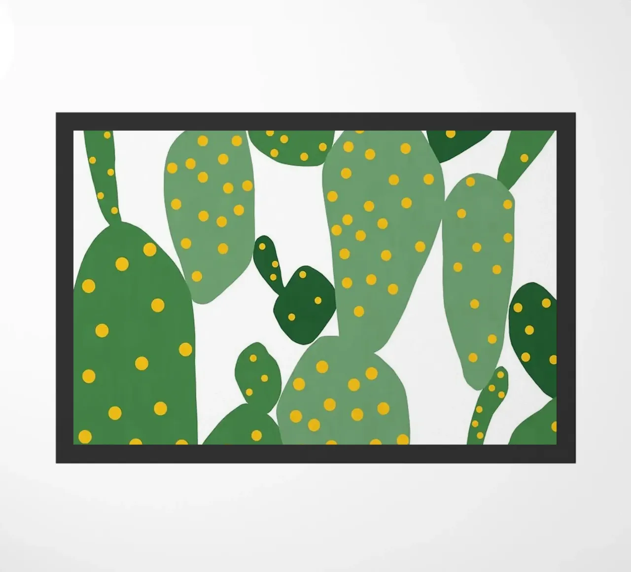 cactus doormat by Abstract Botanical Art